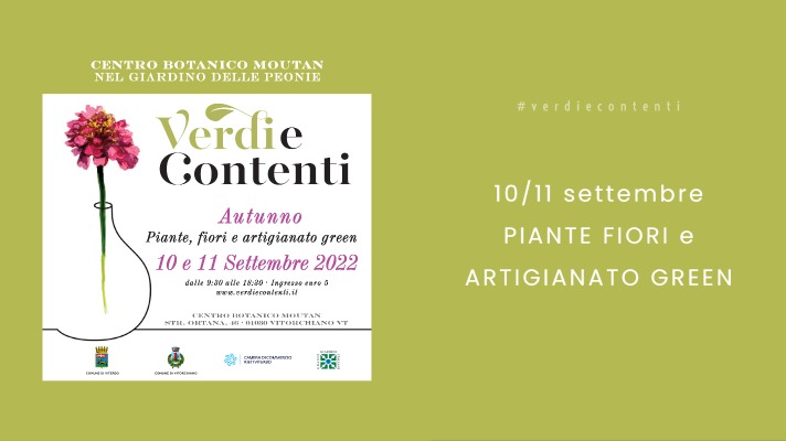 Verdi e Contenti Settembre piante e fiori al Centro Botanico Moutan.