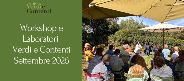 Workshop, Corsi e Laboratori 2026 – Verdi e Contenti